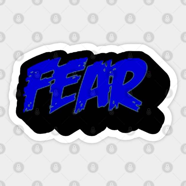 Fear text Sticker by Virshan